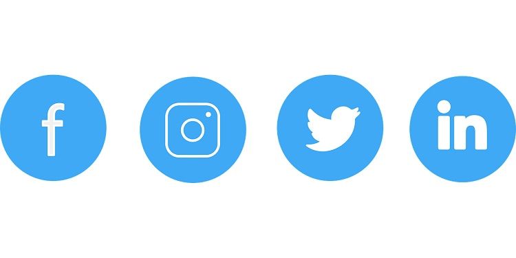 Image of social media logos