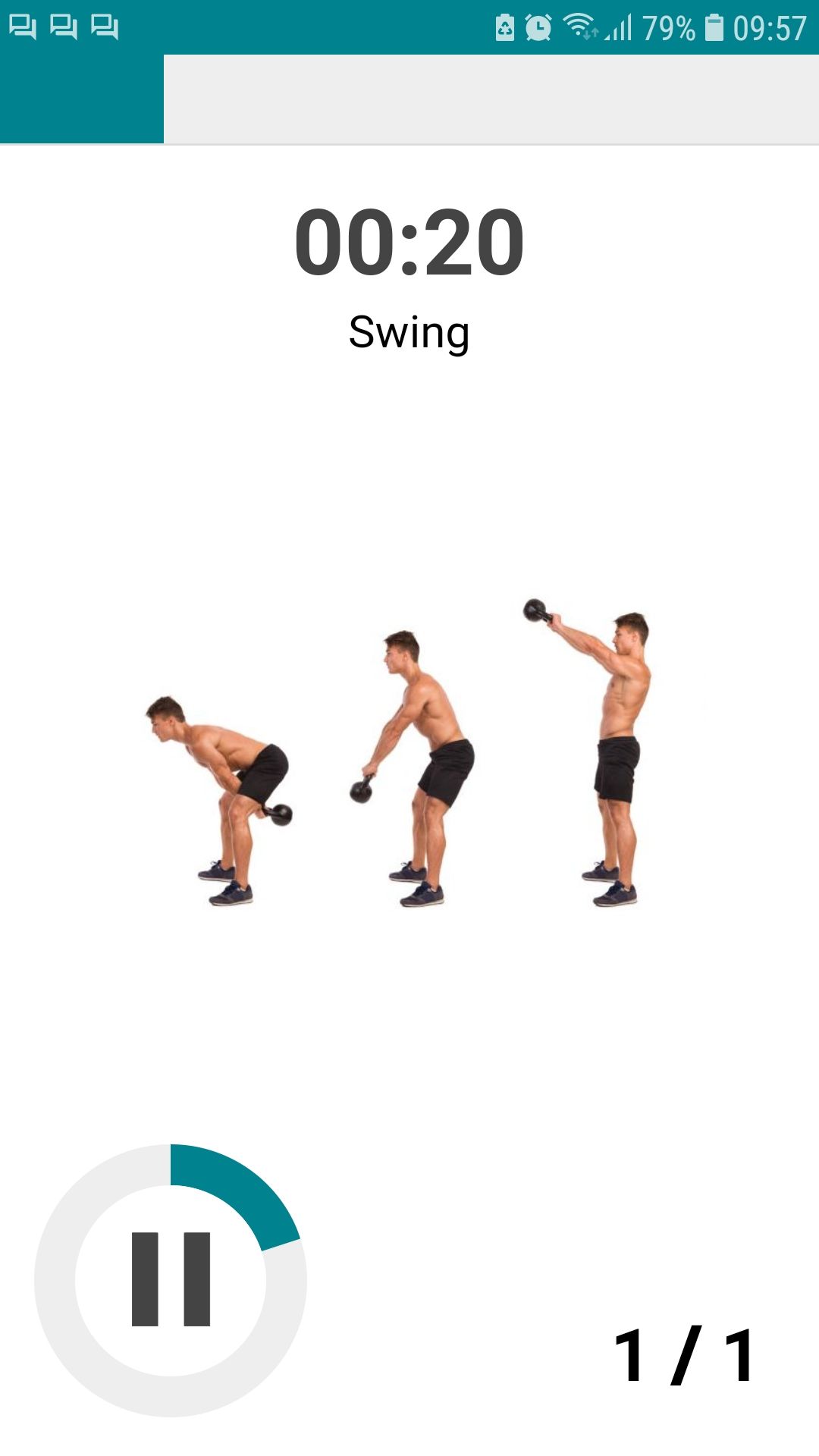Kettlebell challenge mobile workout app workout