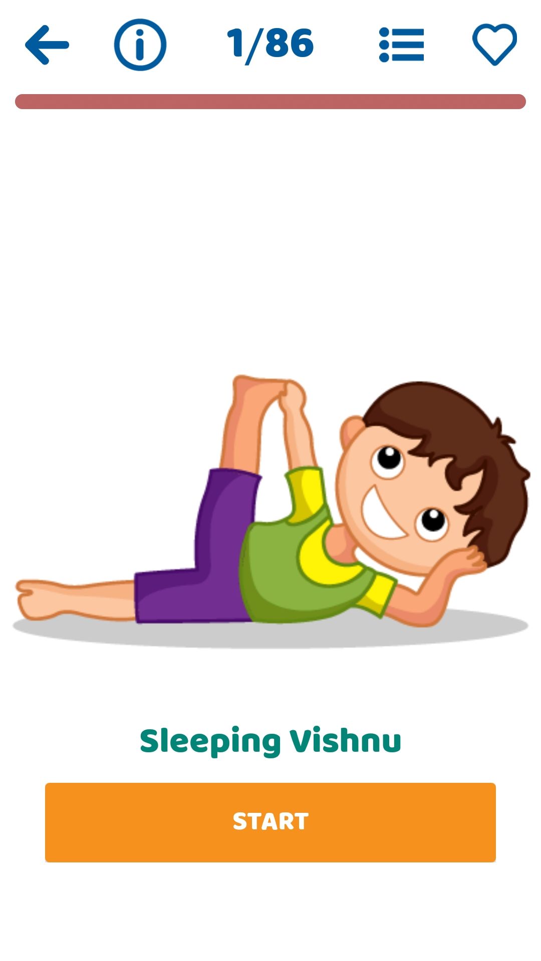 Kids yoga Workout Yoga for Kids and Family mobile app poses