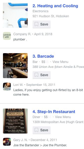 Local Business Listings on Foursquare