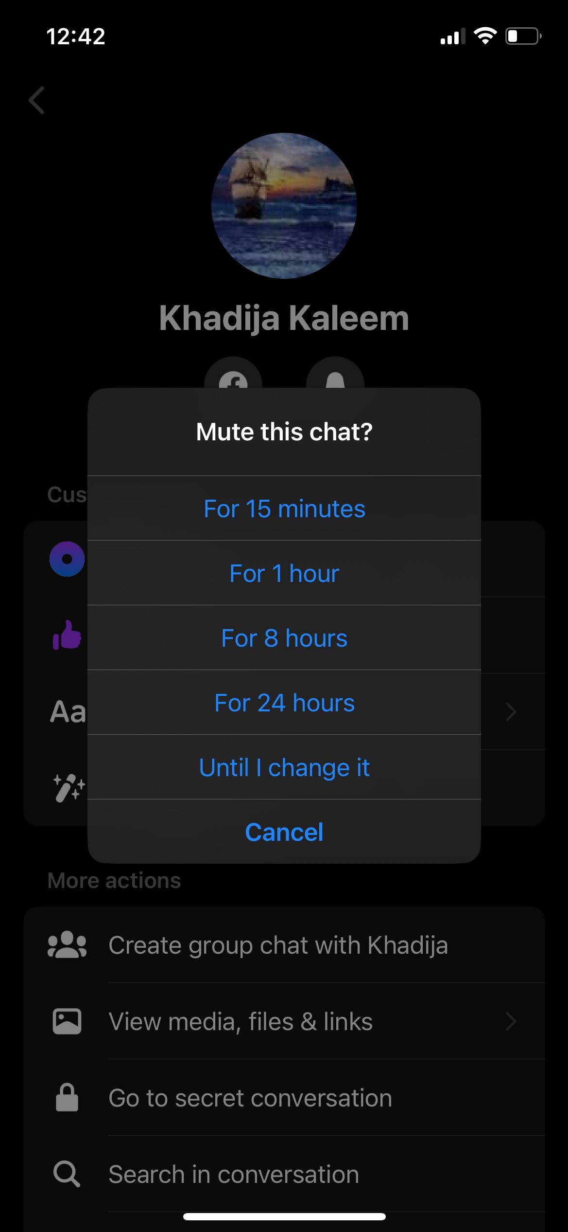 Mute user for a specific time