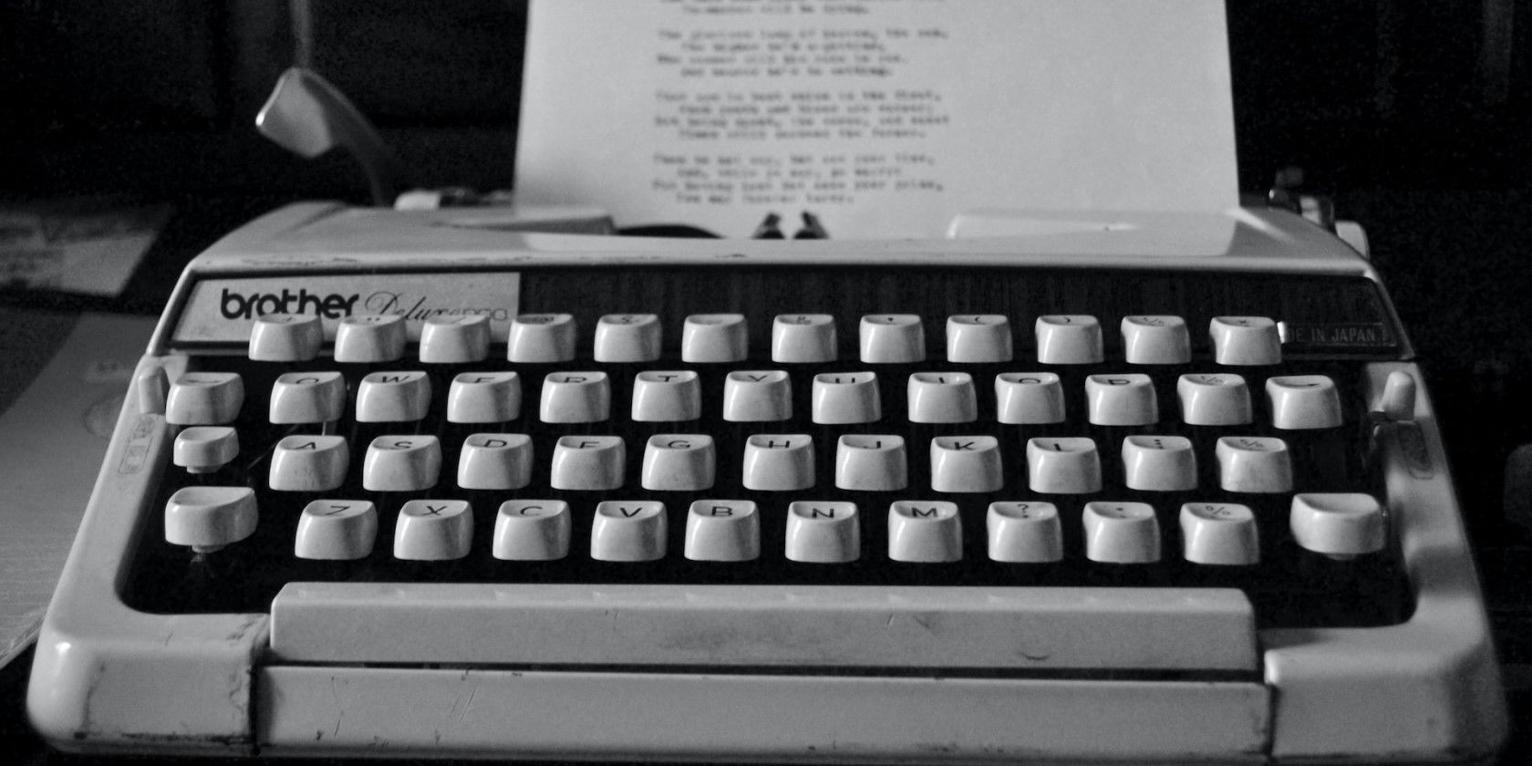 Old Brother Typewriter Close-Up