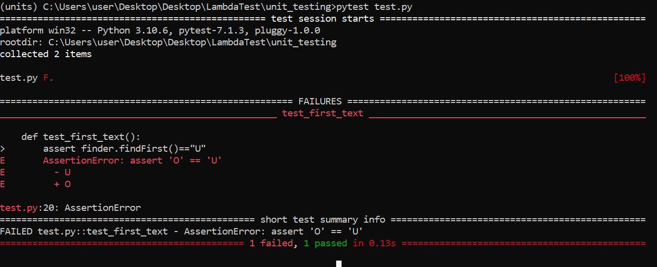 Pytest command line example