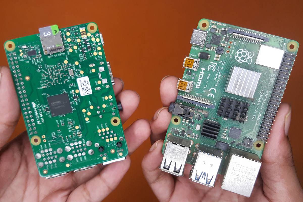 Raspberry Pi3 and Raspberry Pi4 single board computers
