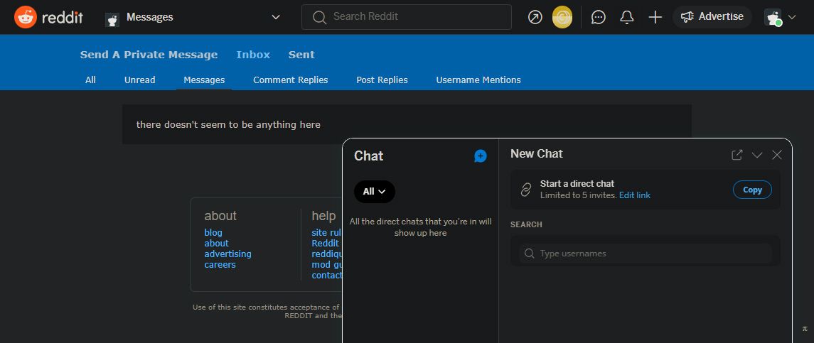 Reddit Chat and Messages