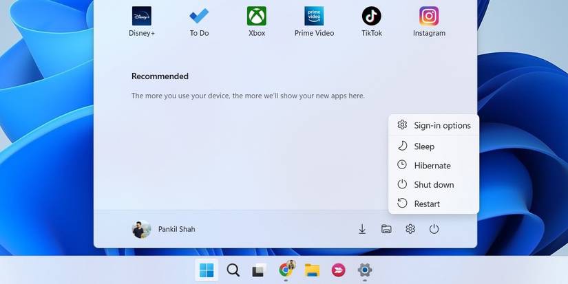 Restart Windows Computer From Start Menu