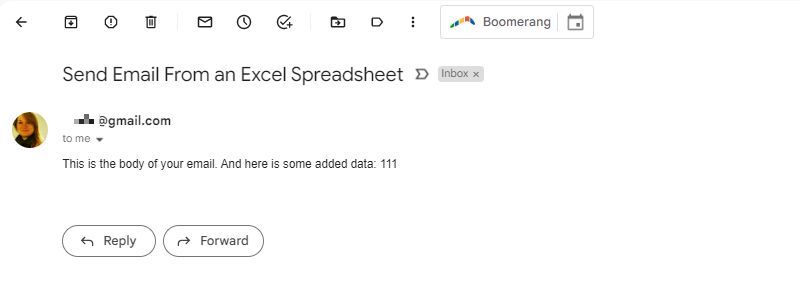 Send Email With Excel VBA Macro Successful