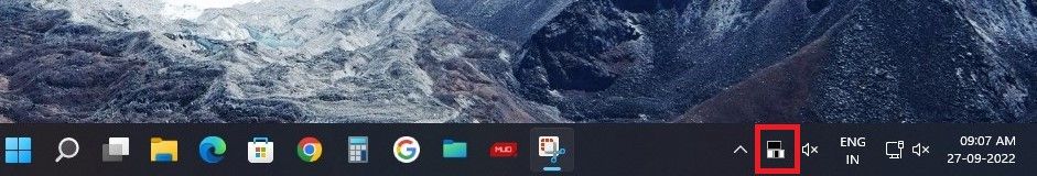 Sticky Keys Icon Showing Shift and Windows Keys Are On