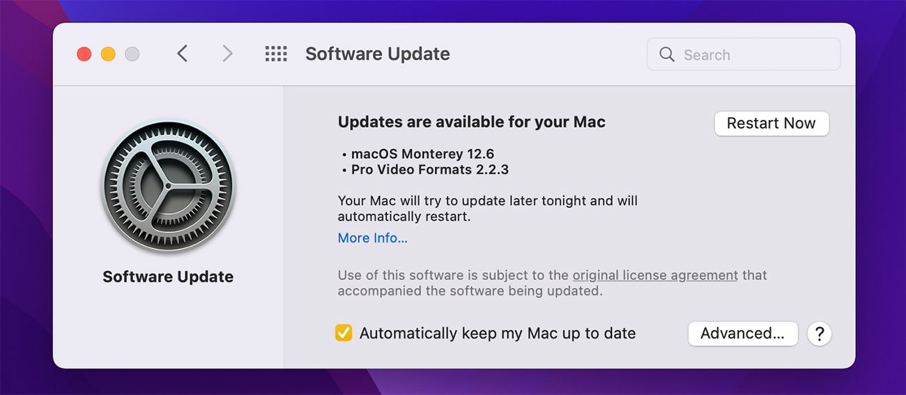 Updating macOS to Fix Safari