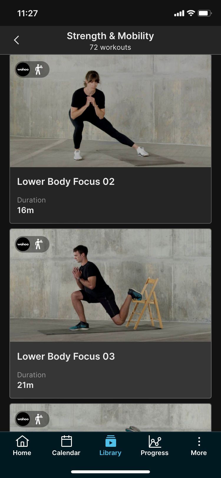Wahoo SYSTM app strength and mobility