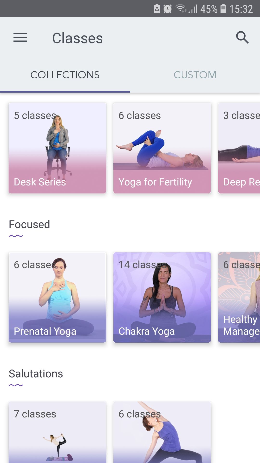 Yoga Studio mobile yoga fitness app collections