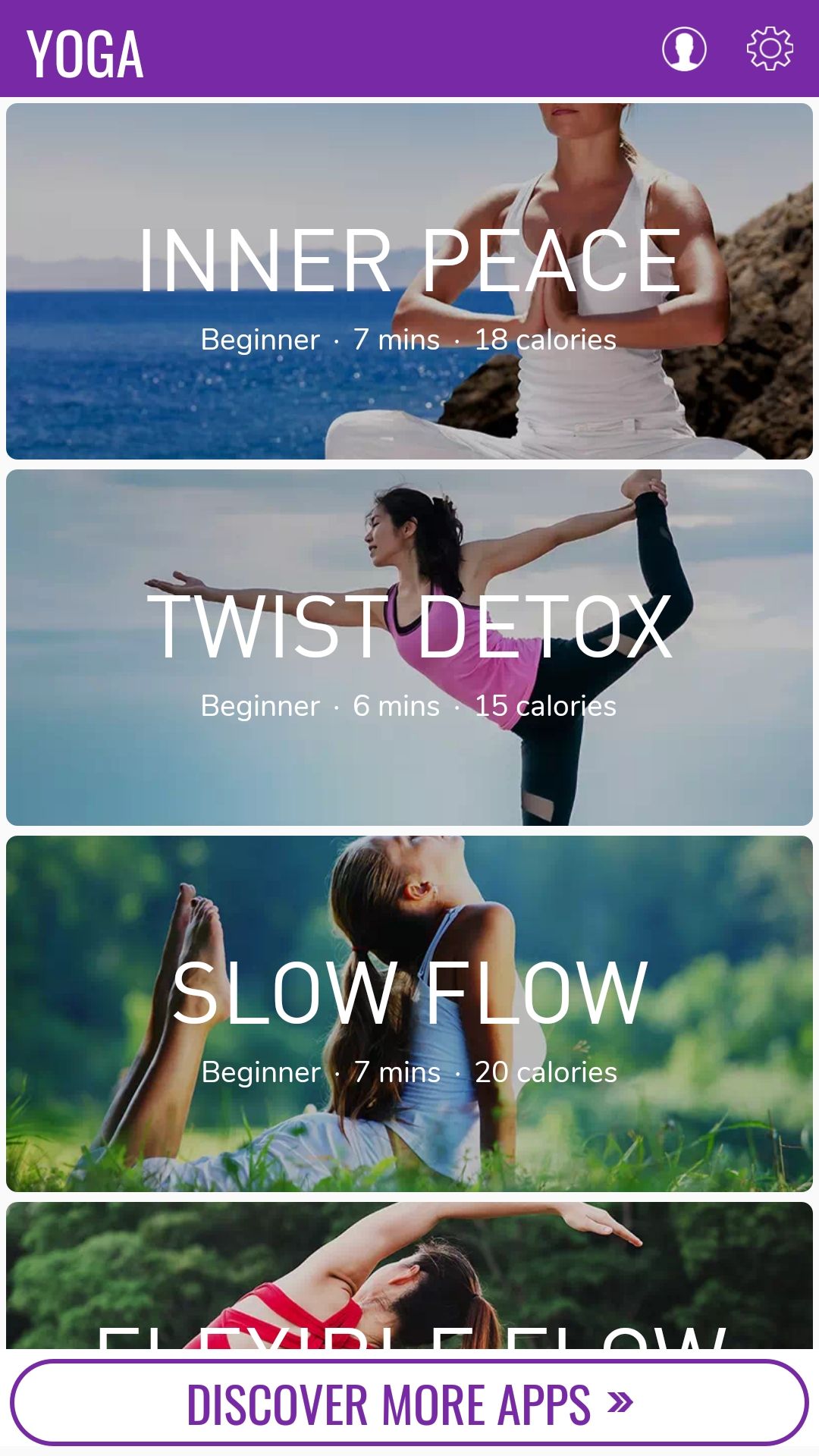 Yoga by 7M mobile yoga fitness app