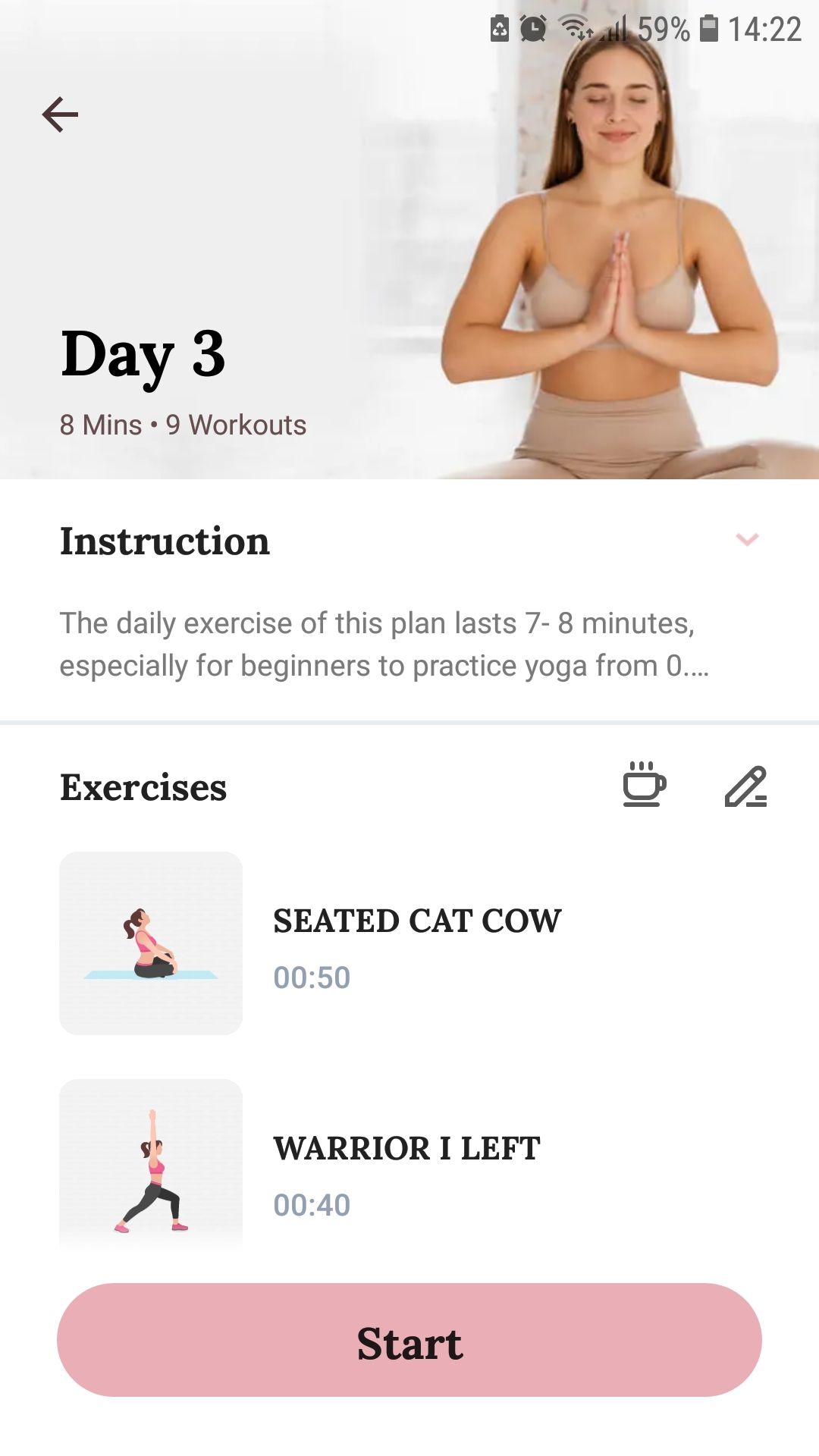 Yoga for Beginners mobile yoga fitness app exercises