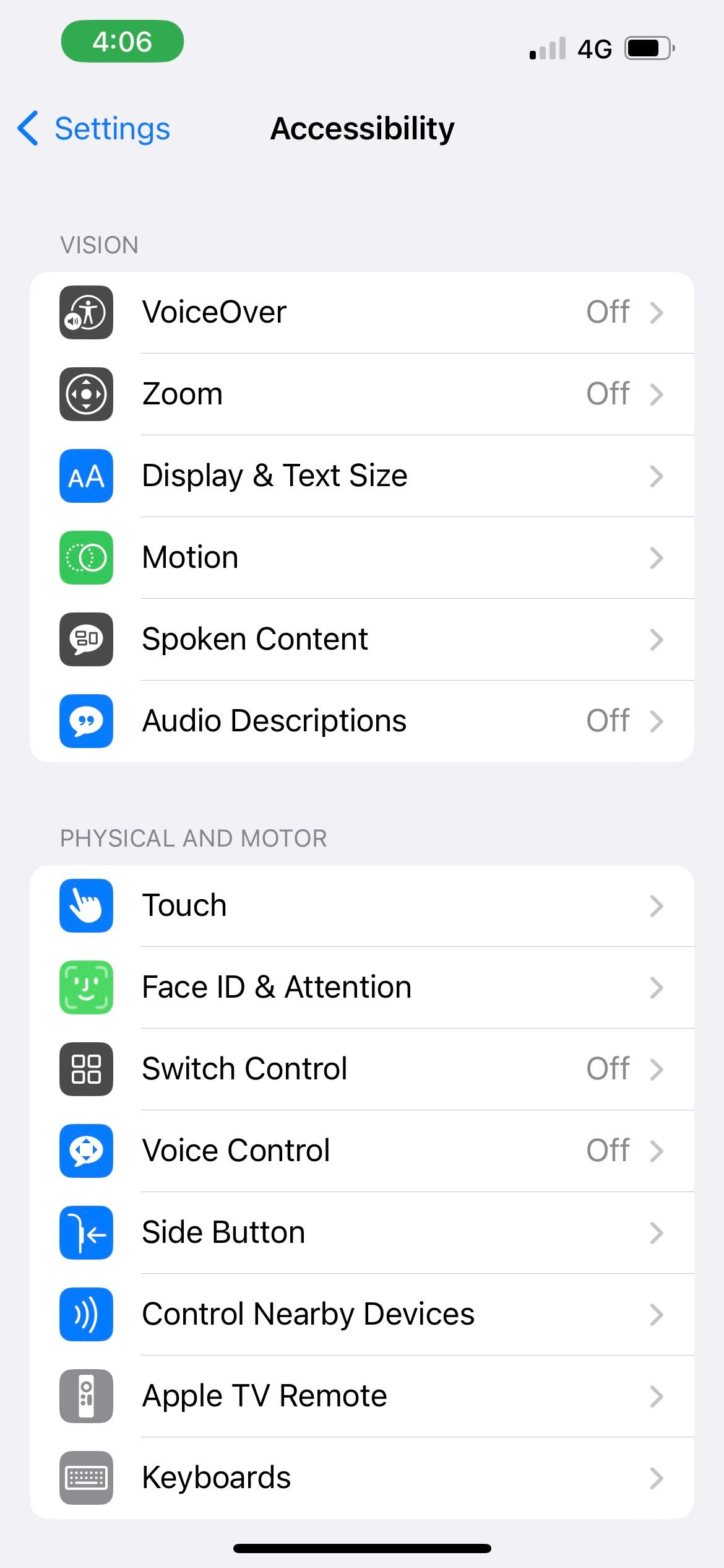iphone accessibility settings 