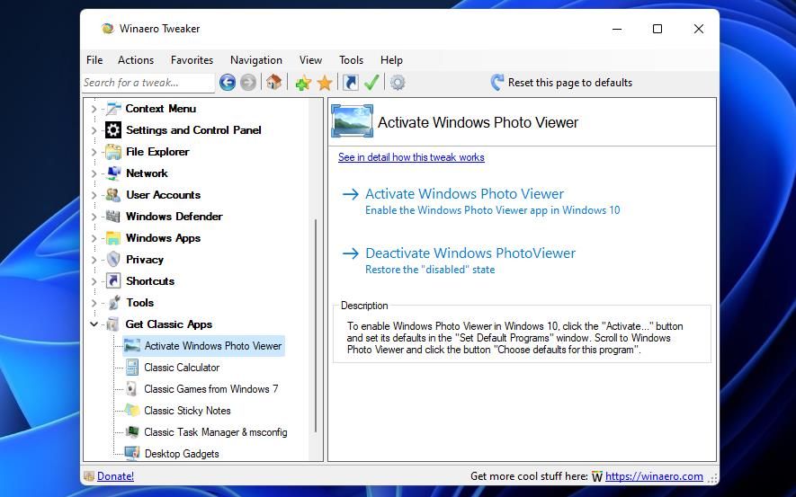 The Activate Windows Photo Viewer 