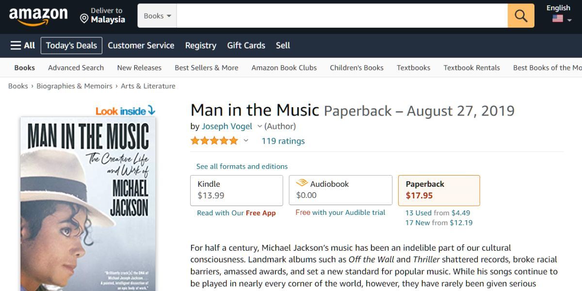 man in the music book on amazon 