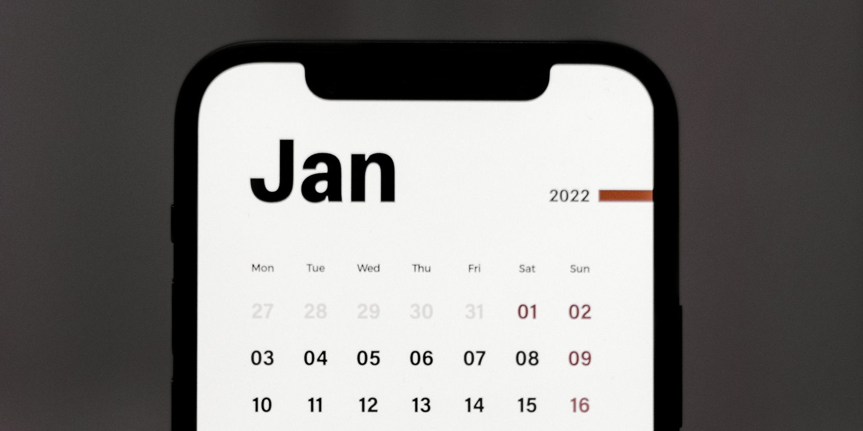 Apple Calendar app on iPhone