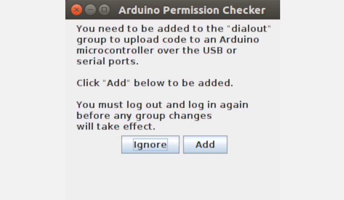 arduino ide add user to group