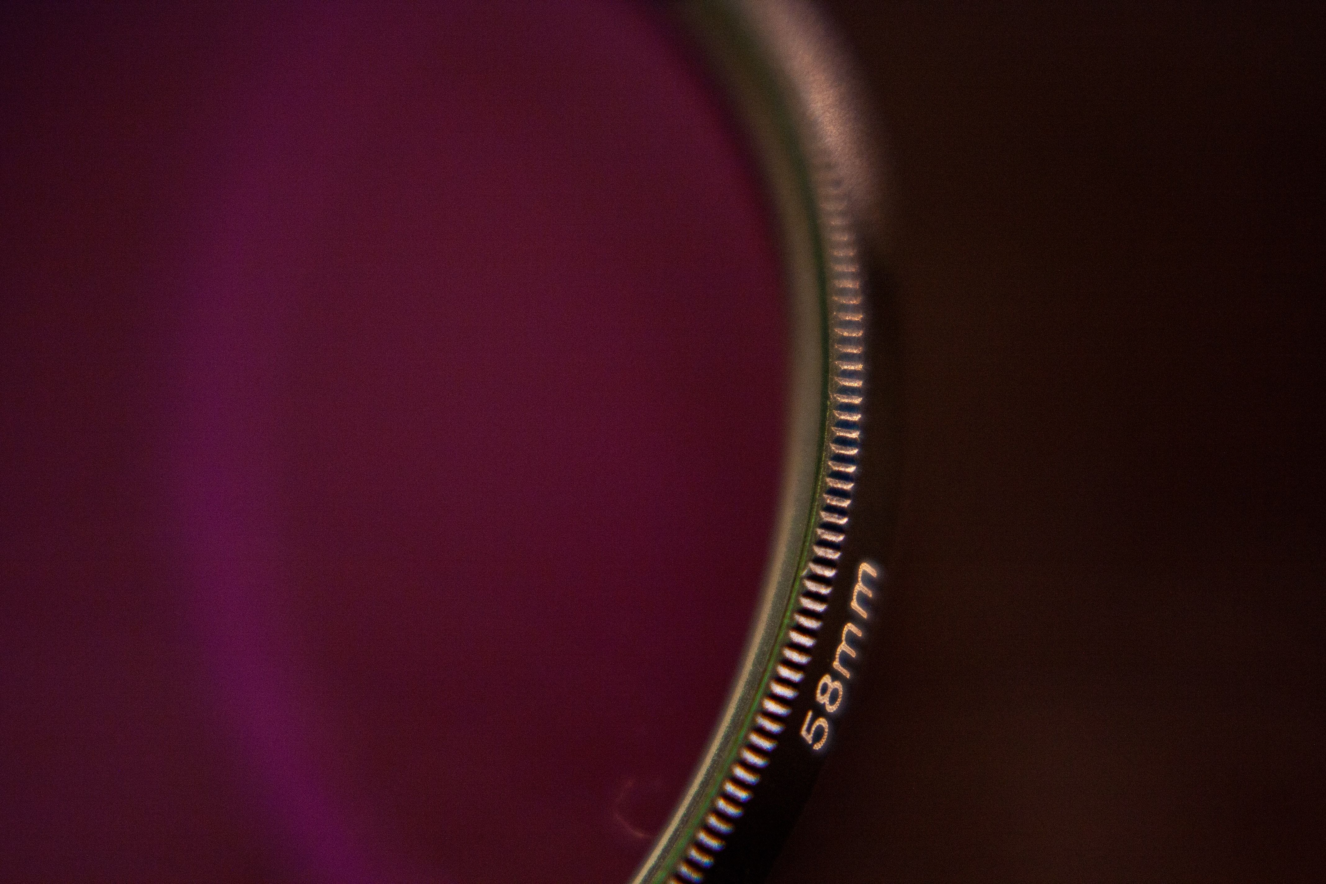 close-up picture of a camera lens filter