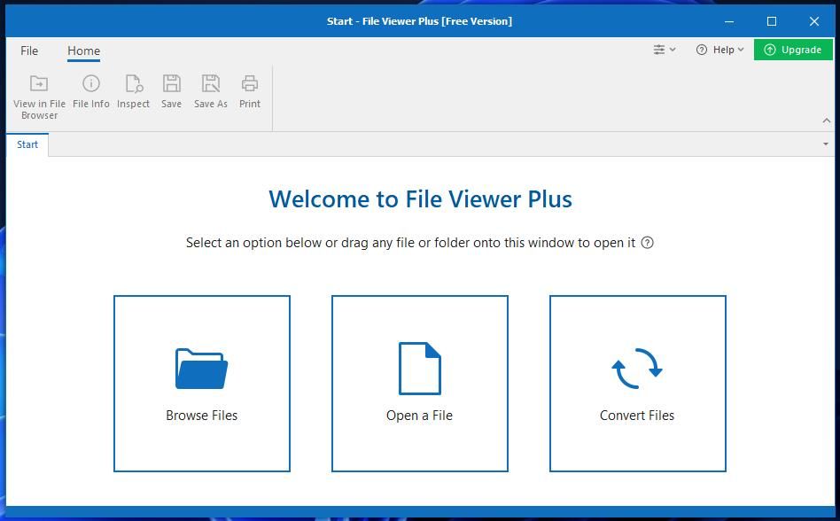 The Browse Files button in File Viewer Plus 4