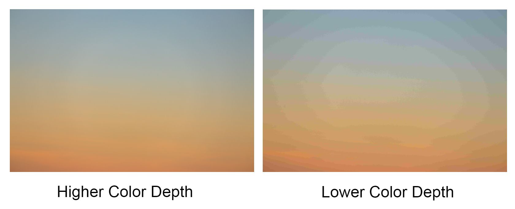 Comparing High and Low Color Depth