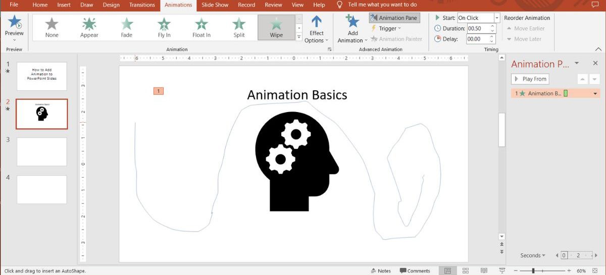 PowerPoint custom path animation
