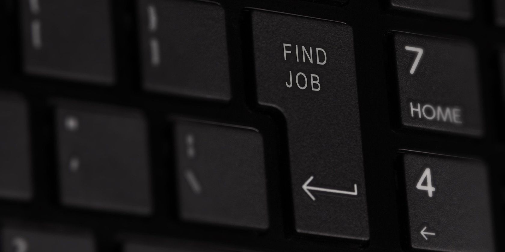Find job written on keyboard key
