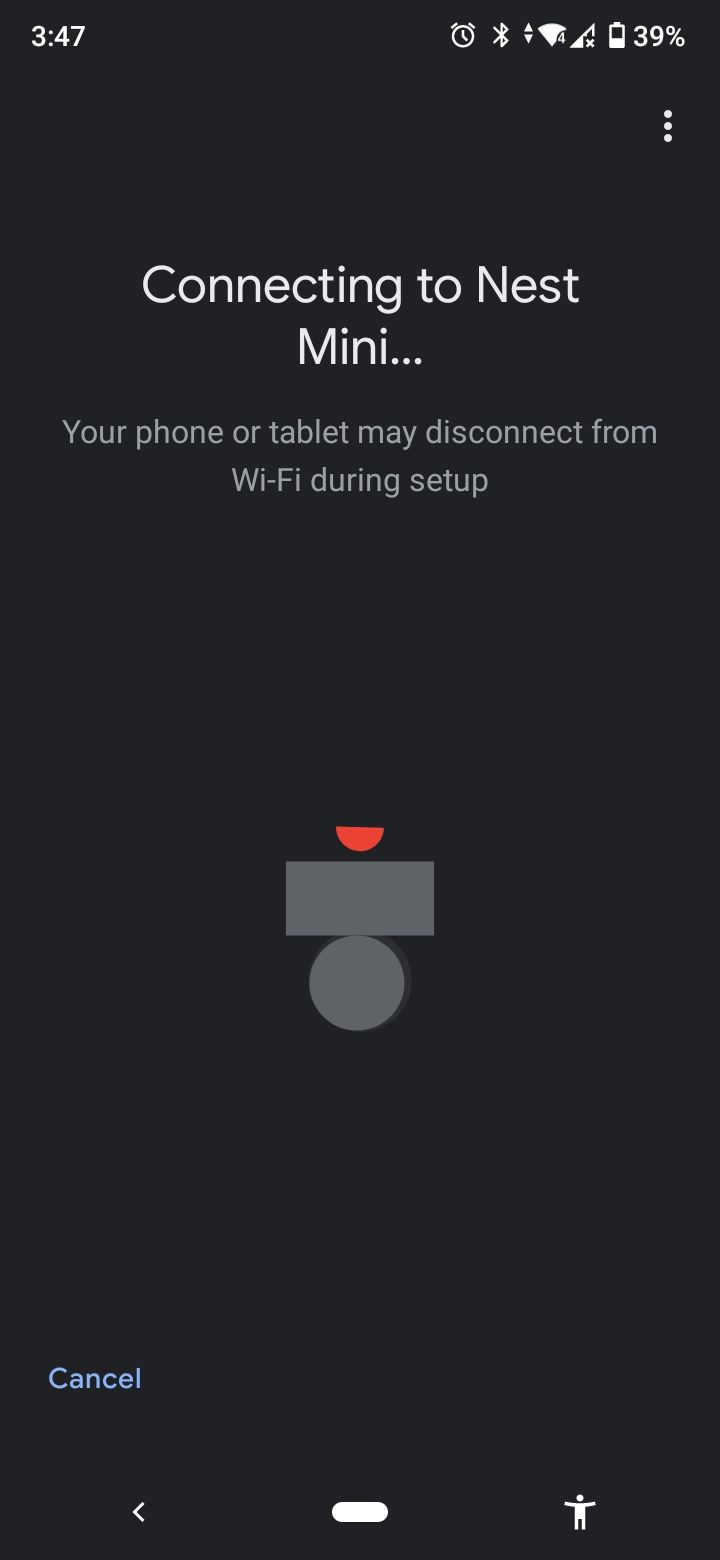 google home app connecting to device
