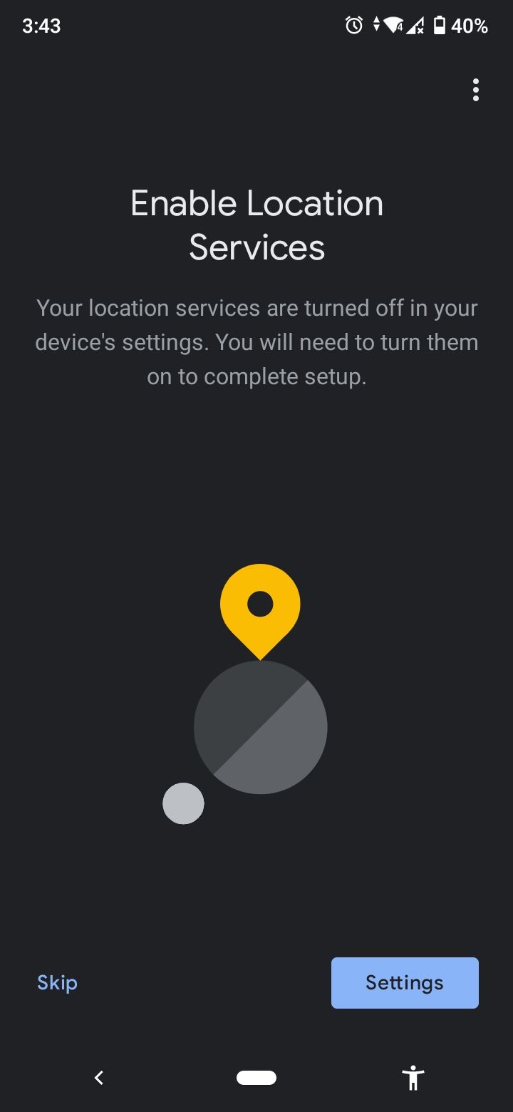 google home app enable location services