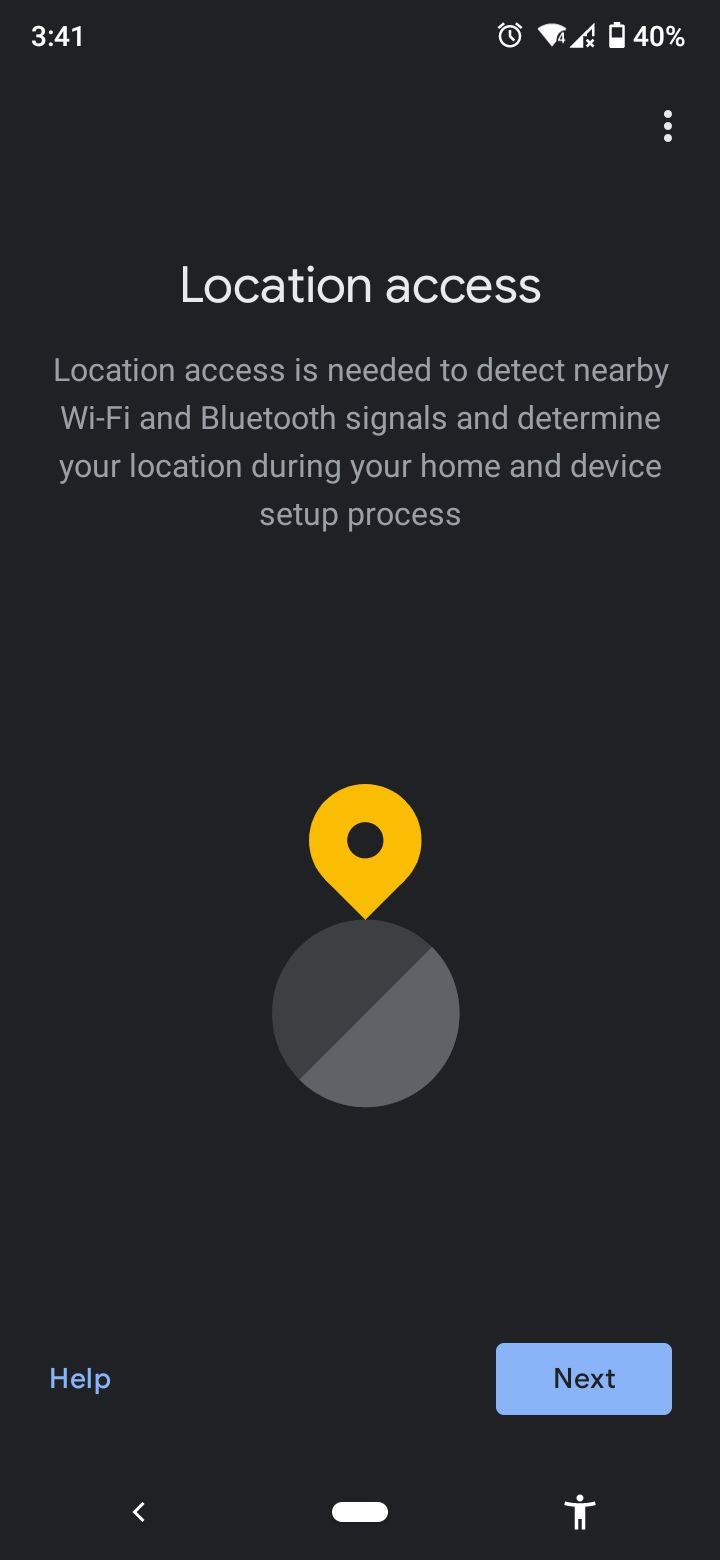 google home app location access