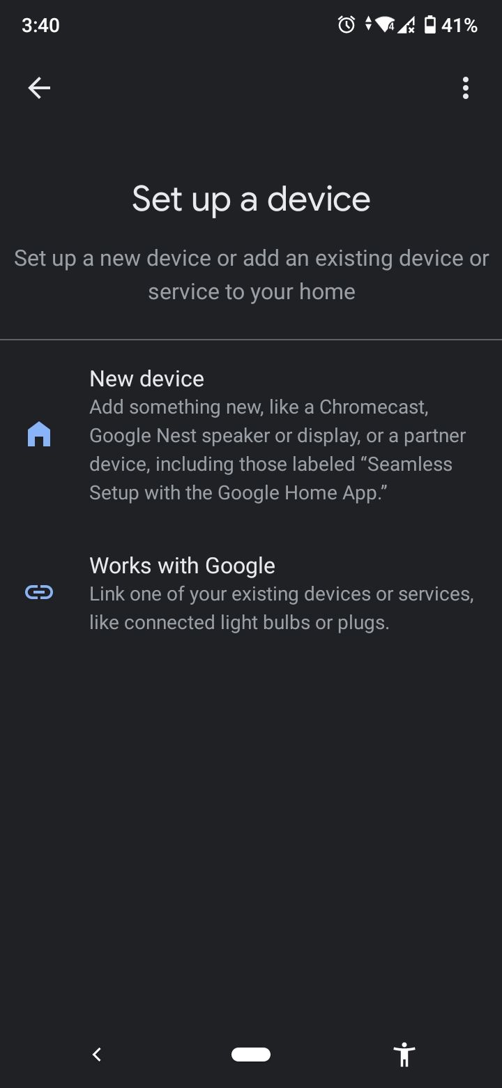 google home app setup device