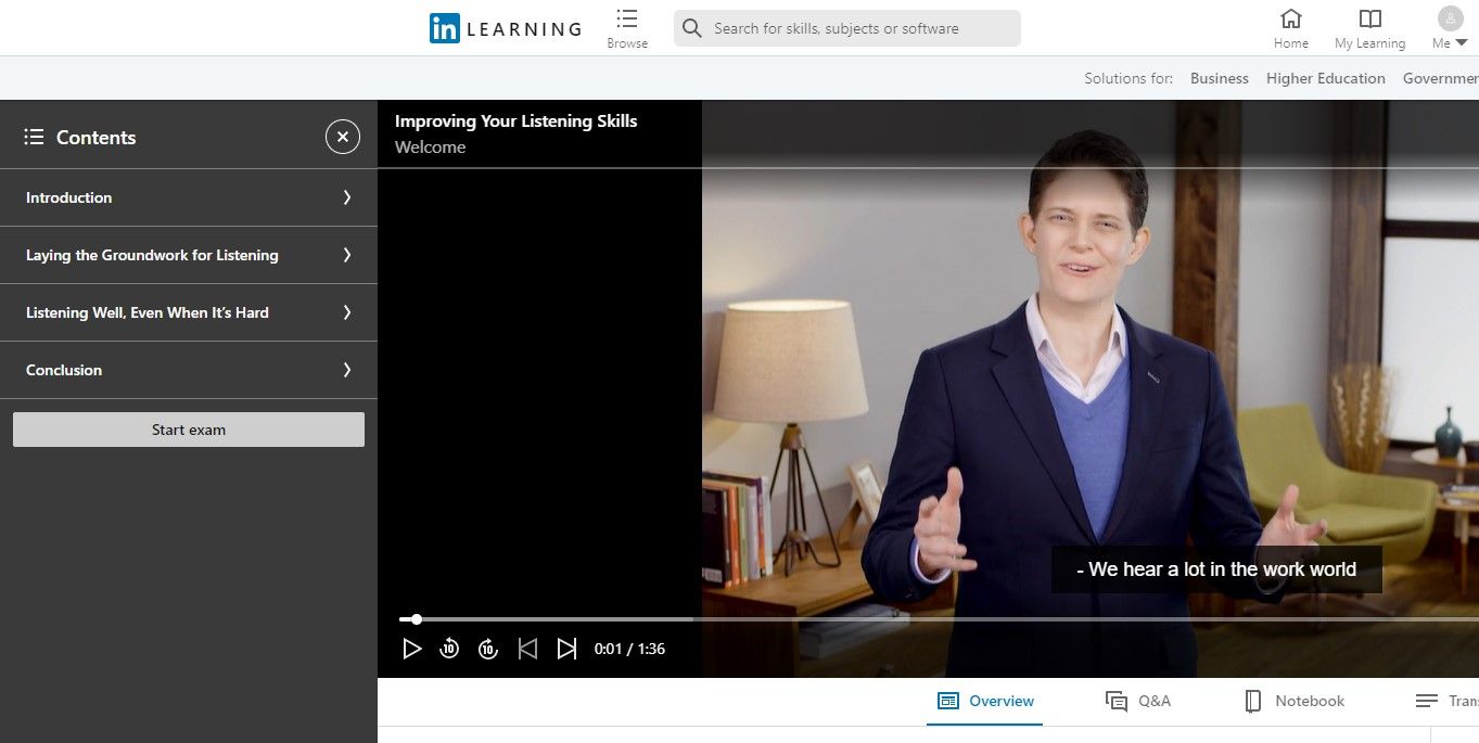 improving your listening skills linkedin learning course