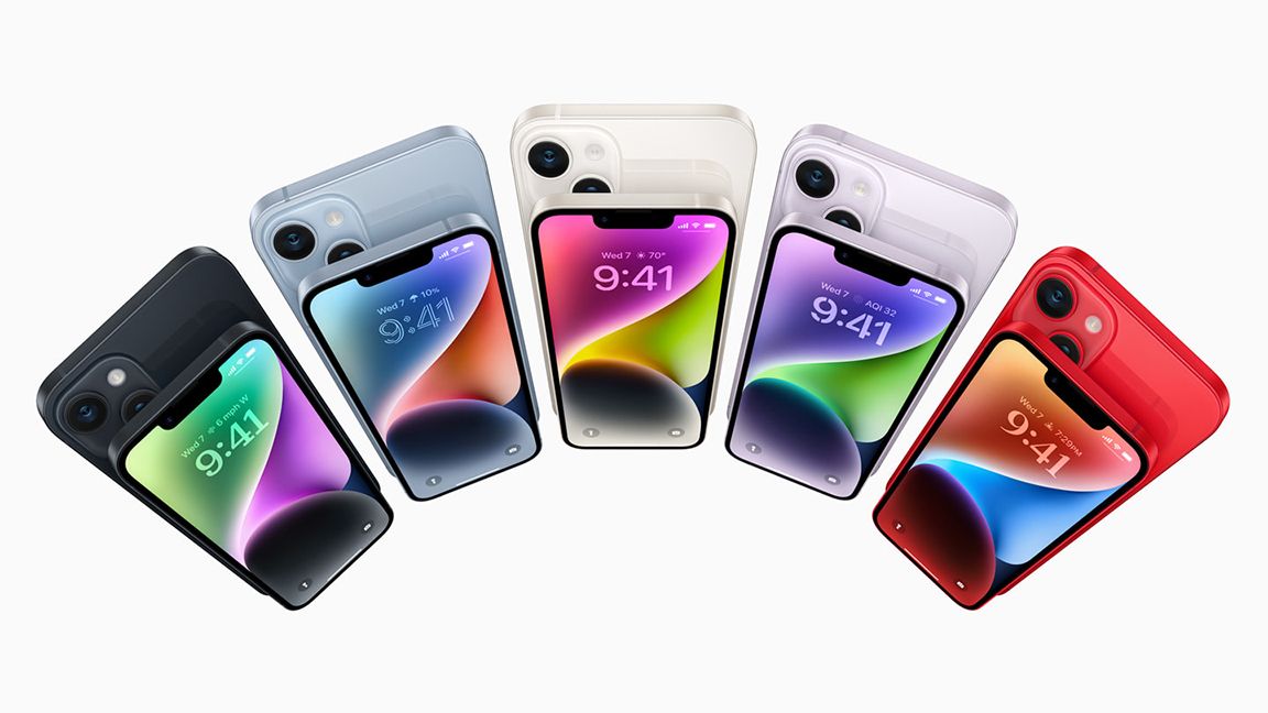 All colors of the iPhone 14 and 14 Plus