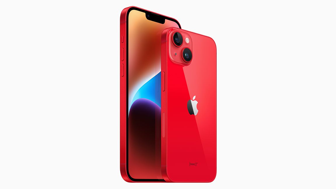 Red iPhone 14 and 14 Plus
