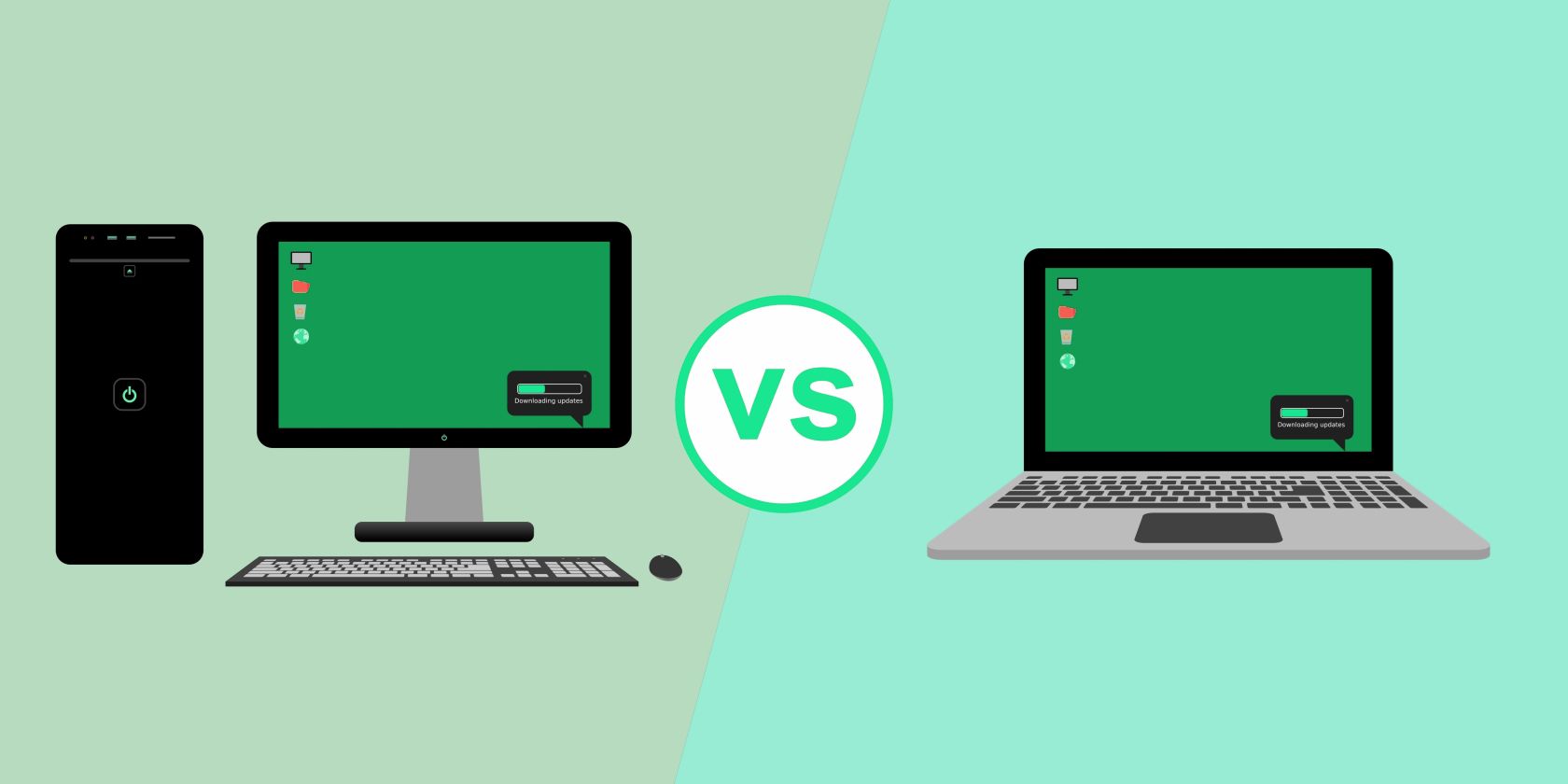Do desktops run faster than laptops?