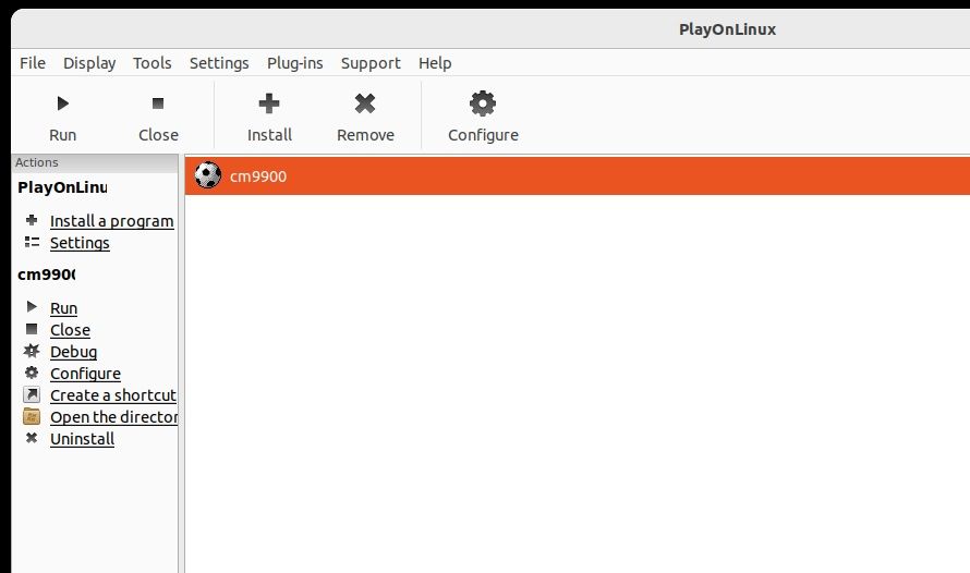 Run software in PlayOnLinux