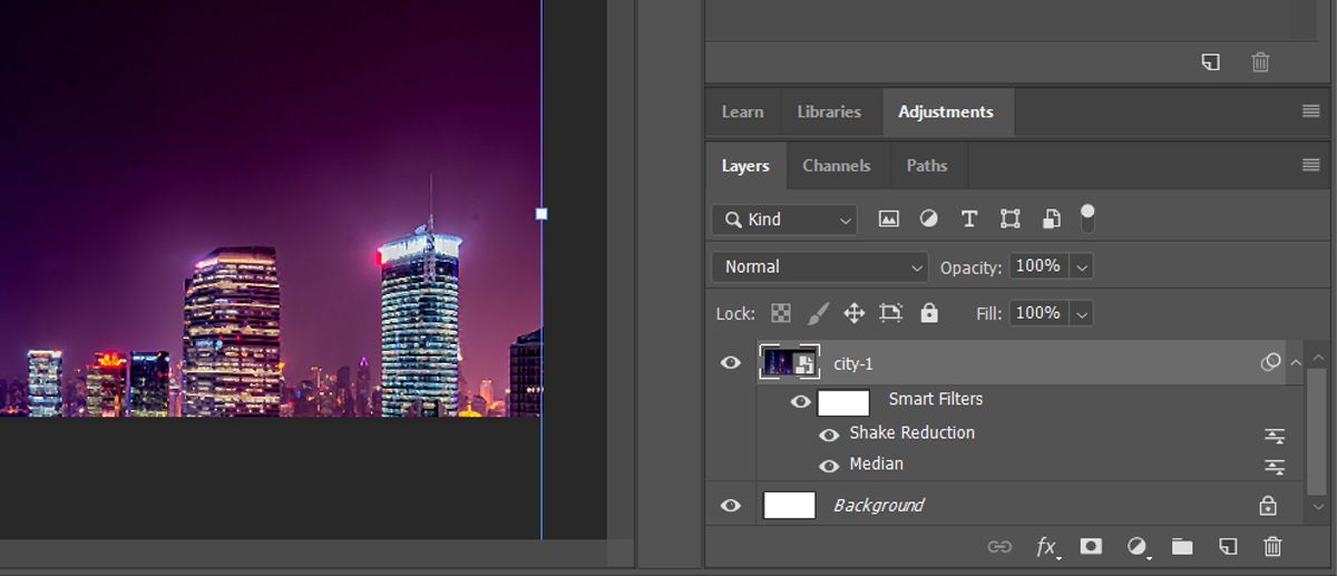 Object layering in Photoshop