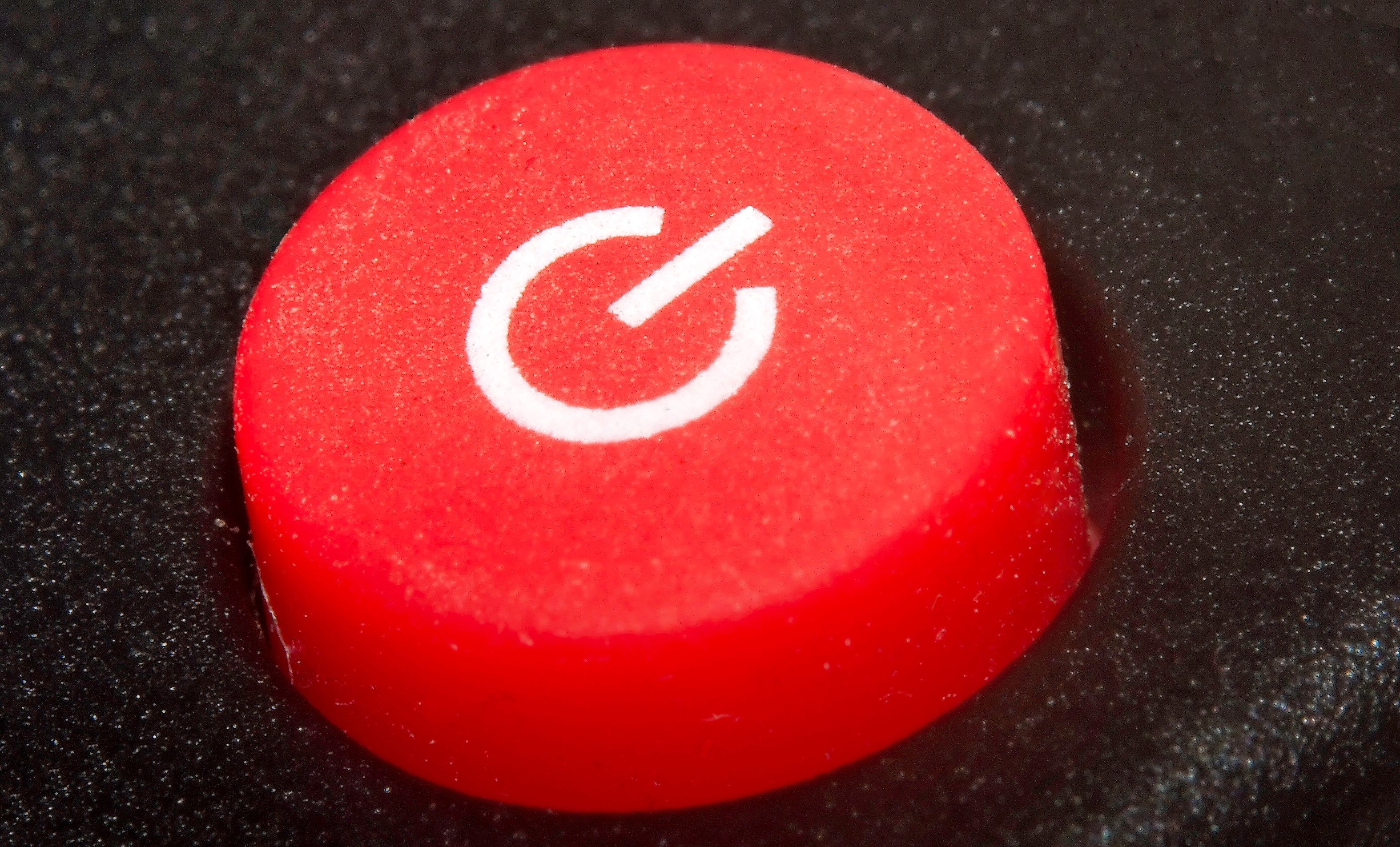 Red On Button