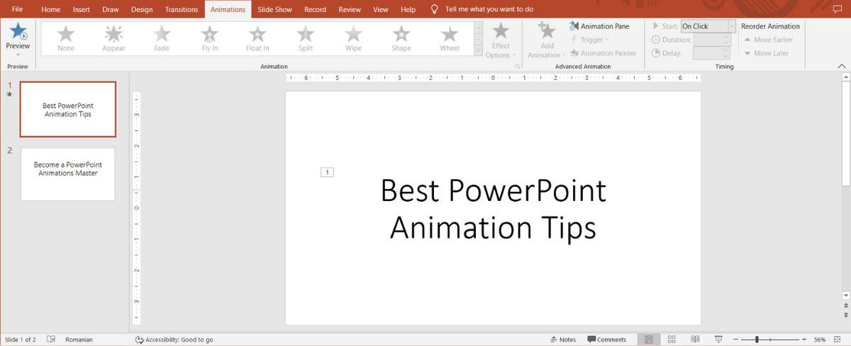 Preview PowerPoint animations