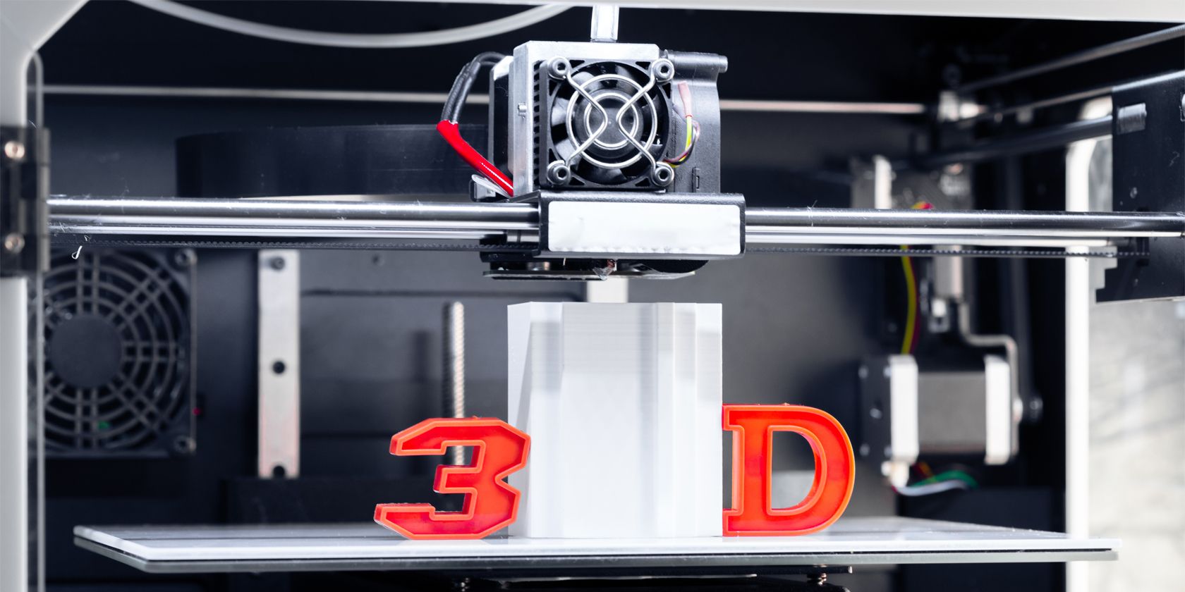 3D text printed on a 3D printer
