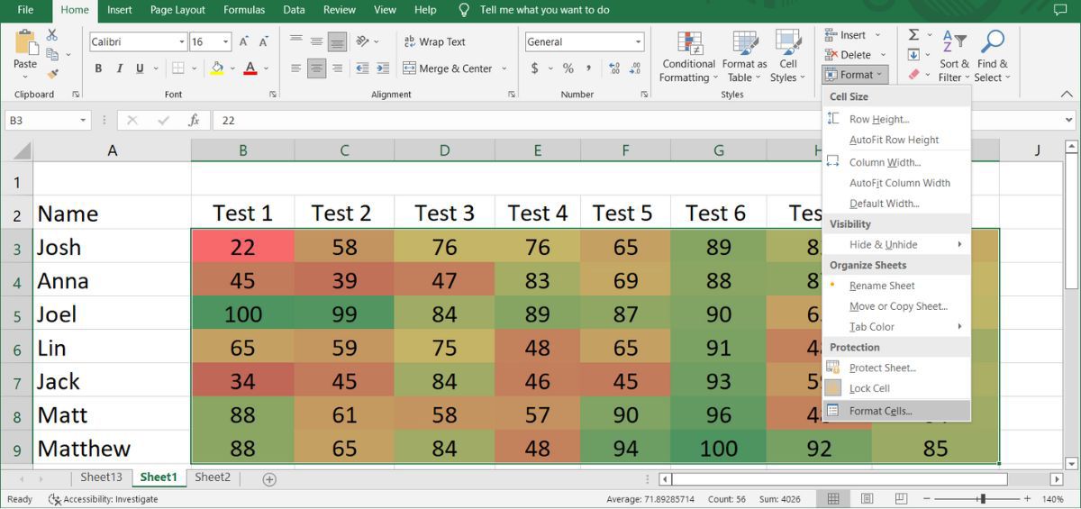 How To Create A Heat Map In Excel 2208