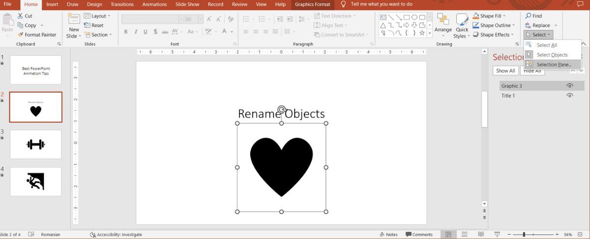 Rename PowerPoint objects