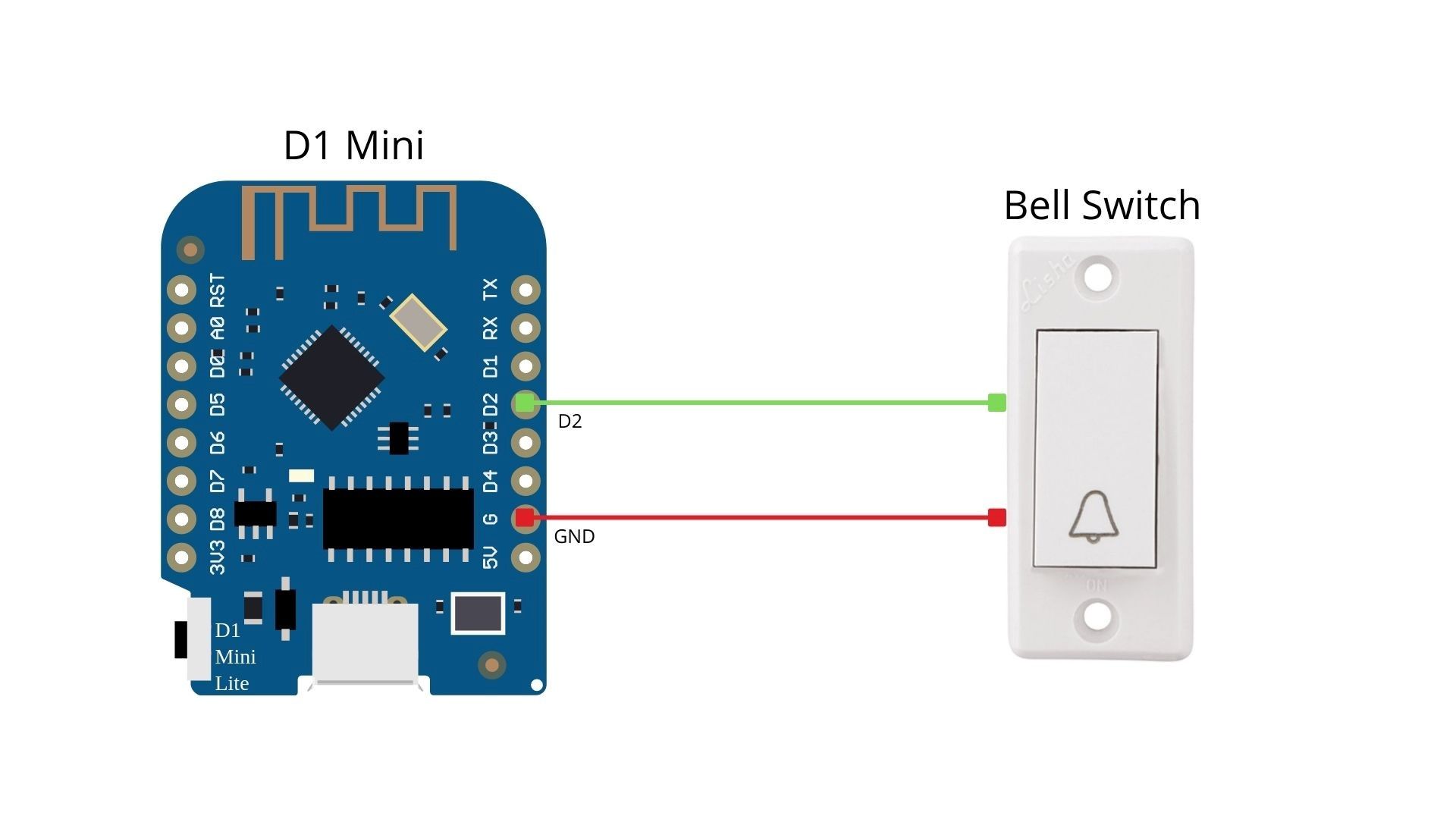smart bell switch connection with mechanical switch