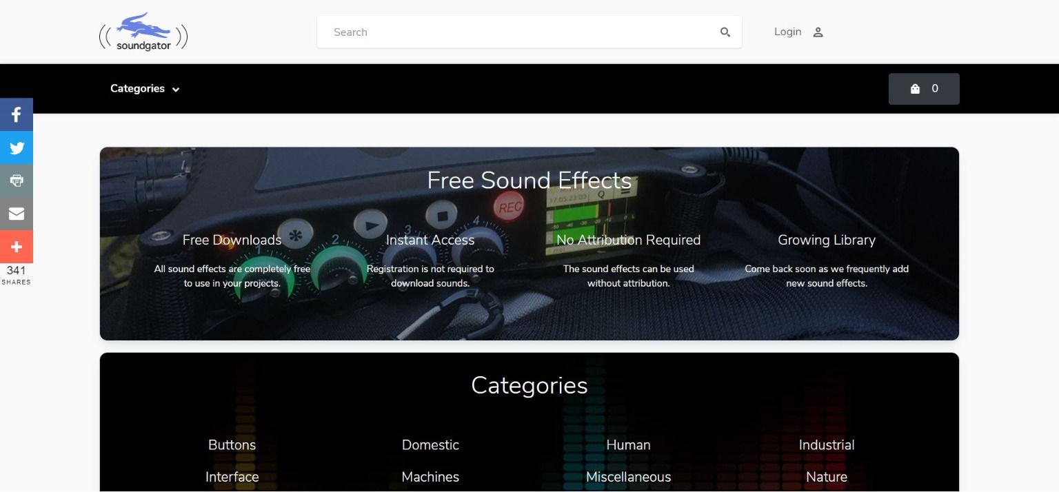 SoundGator homepage