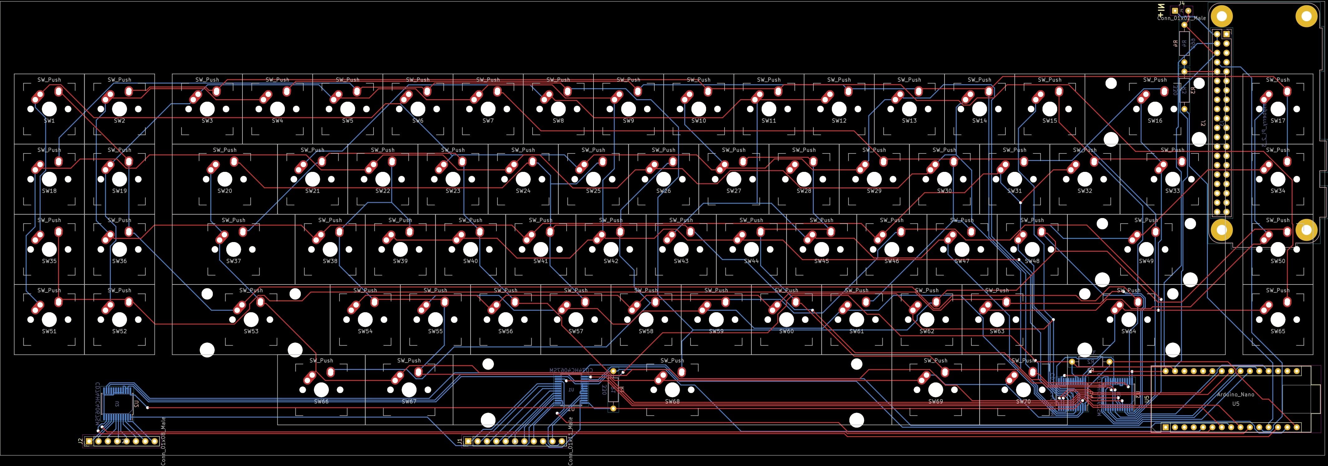 شماتیک PCB صفحه کلید ماشین تحریر