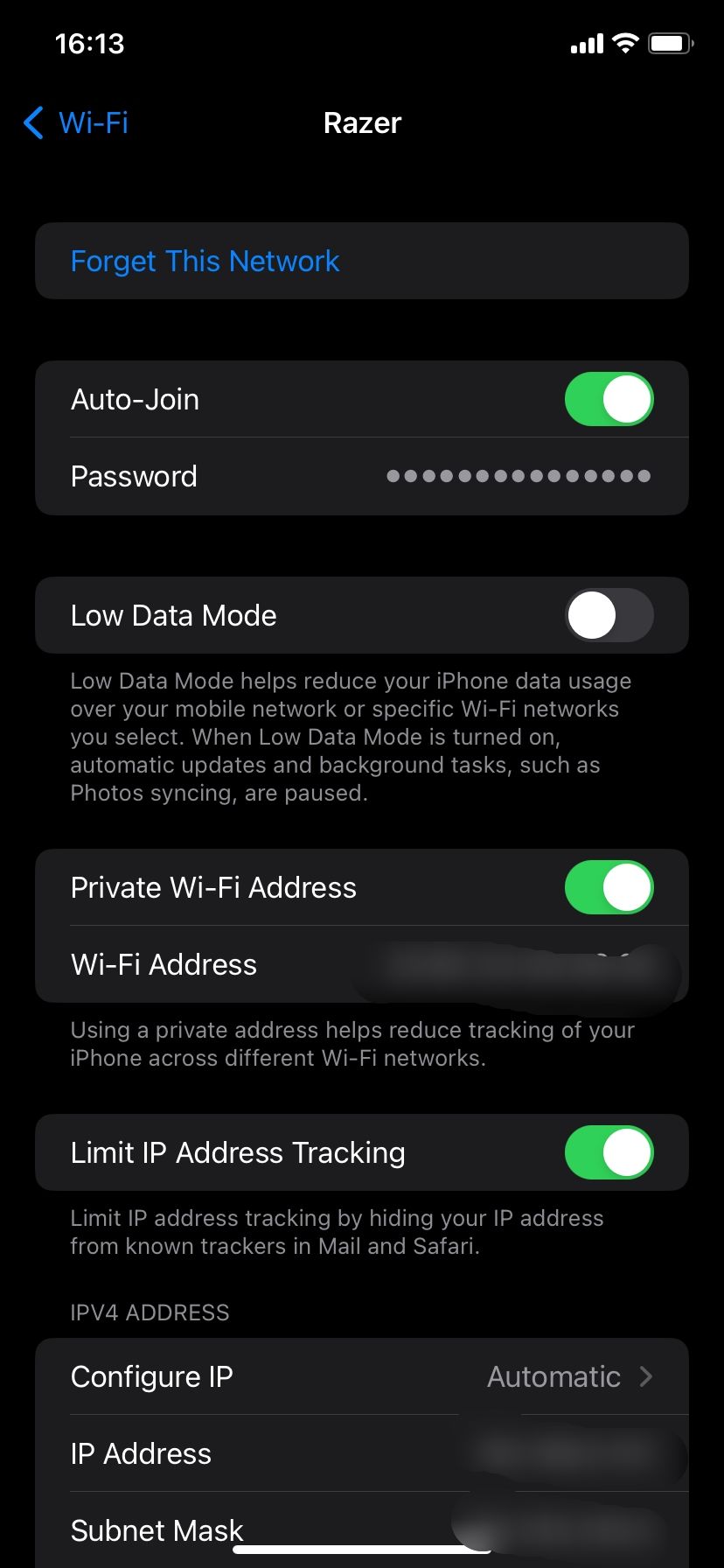 Checking Wi-Fi password in iOS 16
