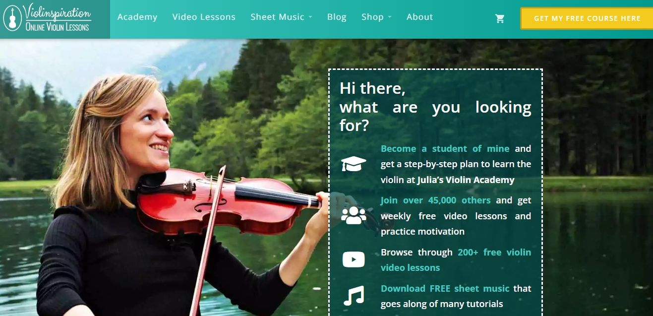 violinspiration website screenshot