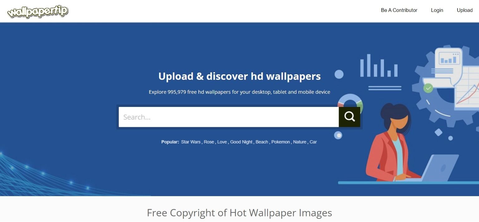 WallpaperTip.com homepage