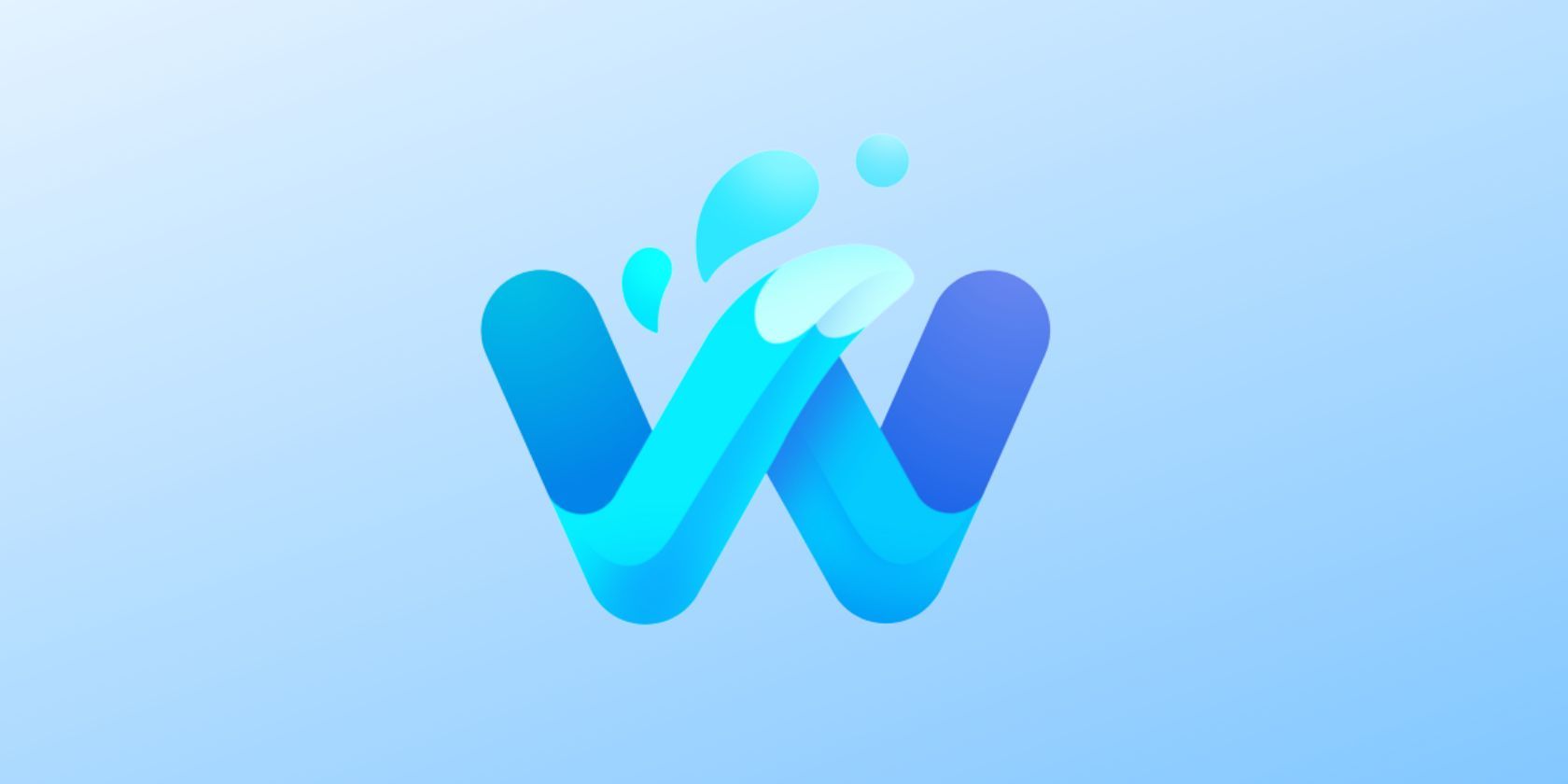 Waterfox browser logo seen on light blue background