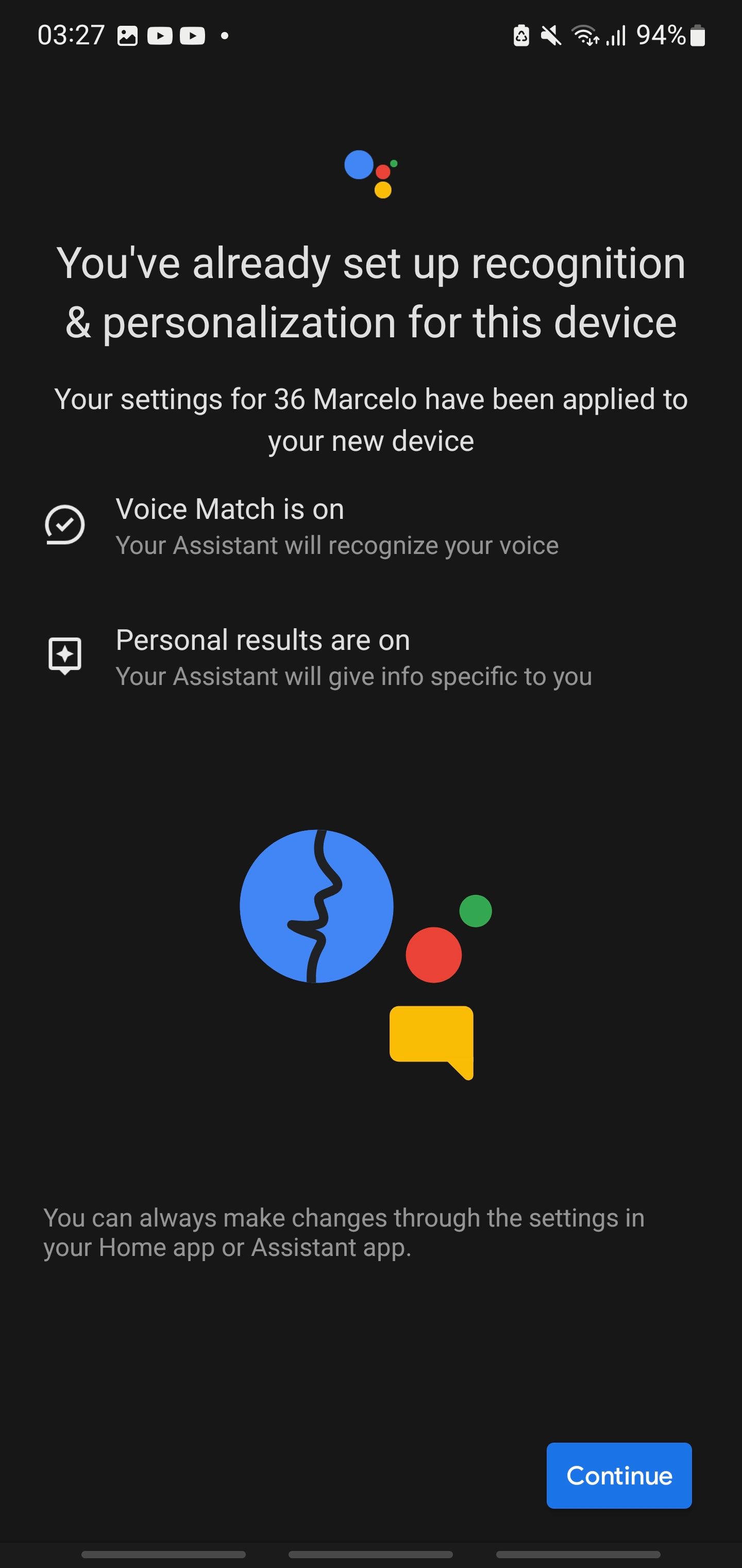 Setting Up Recognition and Personalization settings